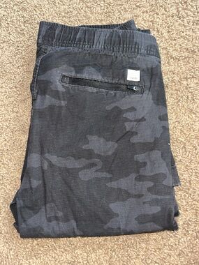 Vuori Black & Gray Camo Cargo Pants